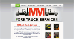 Desktop Screenshot of mmforktrucks.co.uk