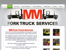 Tablet Screenshot of mmforktrucks.co.uk